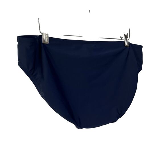 Kona Sol Swim Womens Size XL High Coverage Hipster Bikini Bottom Navy Blue NEW - Picture 6 of 9